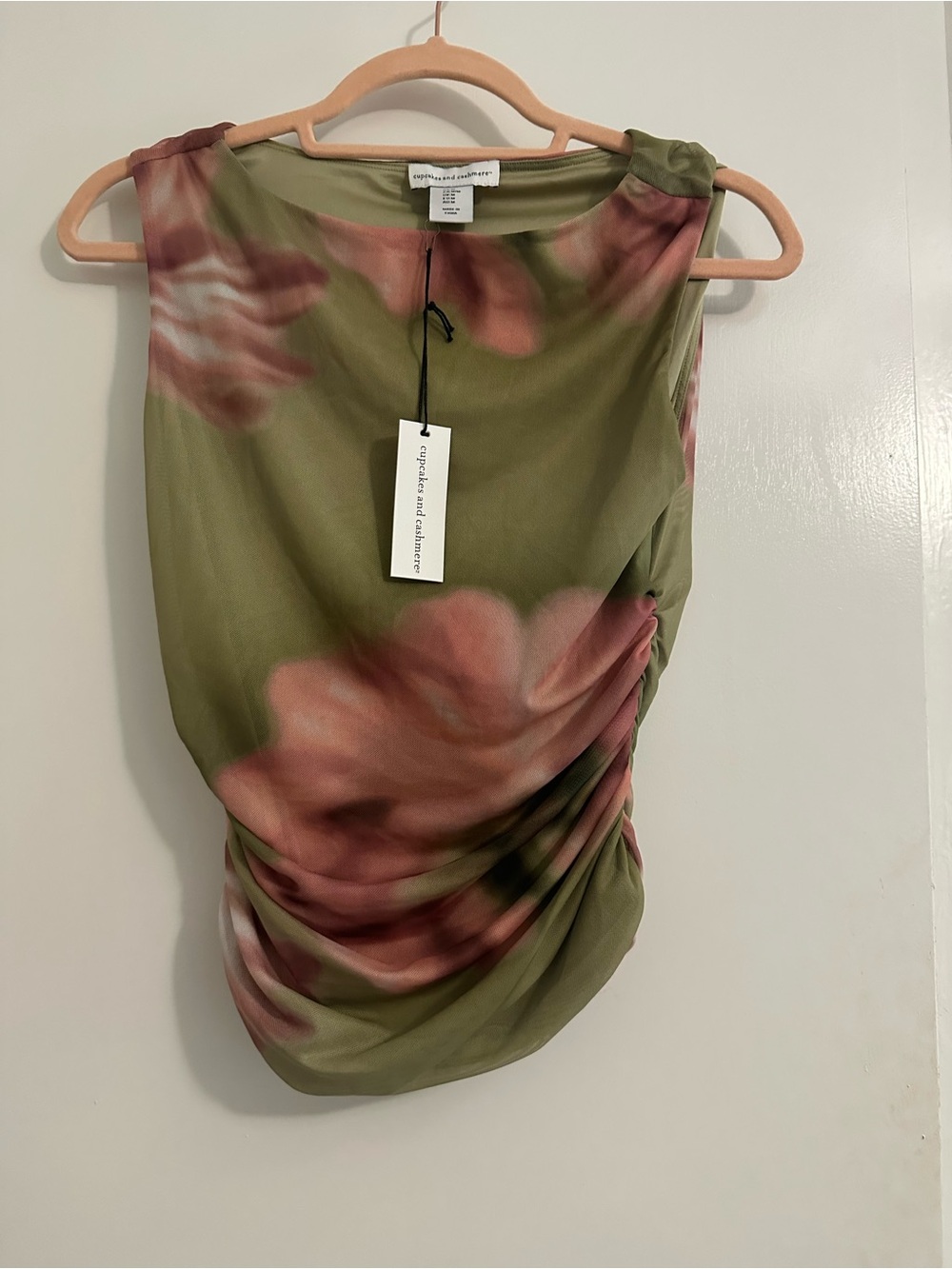 NWT Cupcakes and Cashmere Draped Floral Top | Size M | Fairycore